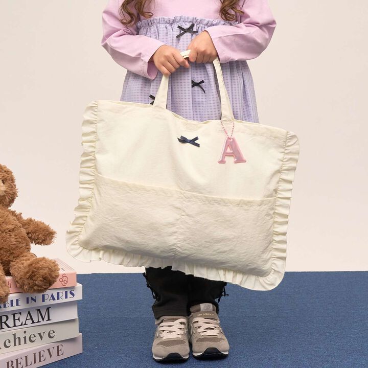 [School-Ready] [Water-Repellent, Anti-Stain, Durable, UV] Frill Lesson Bag with Ribbon,Lavender, medium image number 16