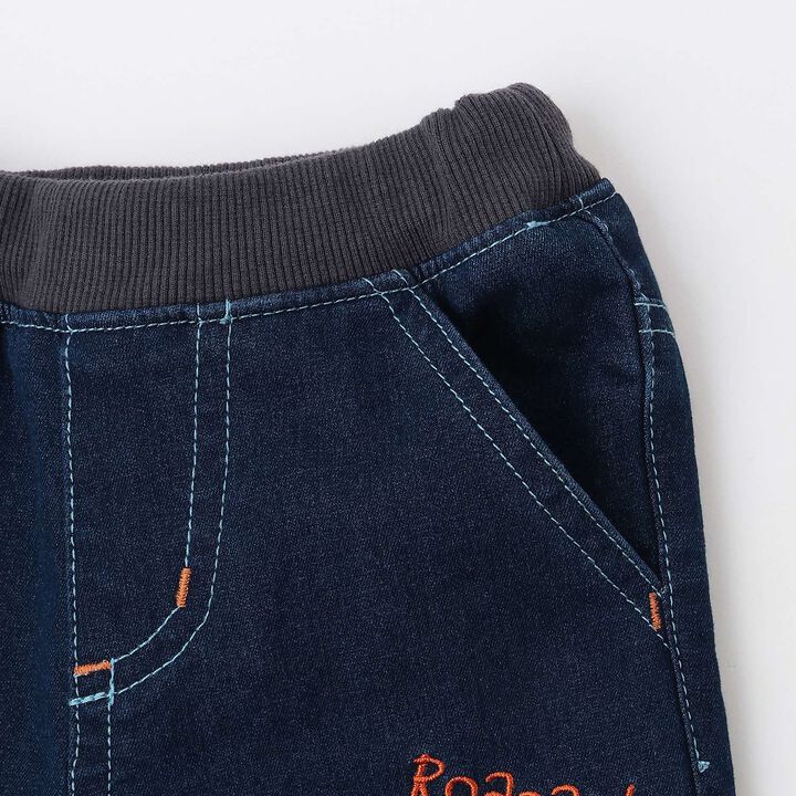 Dinosaur and Heavy Machinery Long-Length Straight Pants,Navy, medium image number 5