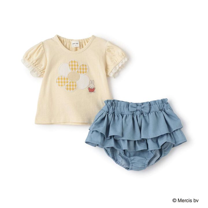 [miffy] Floral Appliqu&eacute; Outfit Set,Blue, medium image number 5