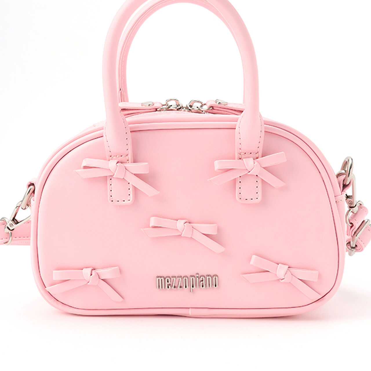 Ribbon Shoulder Bag,Silver, large image number 5