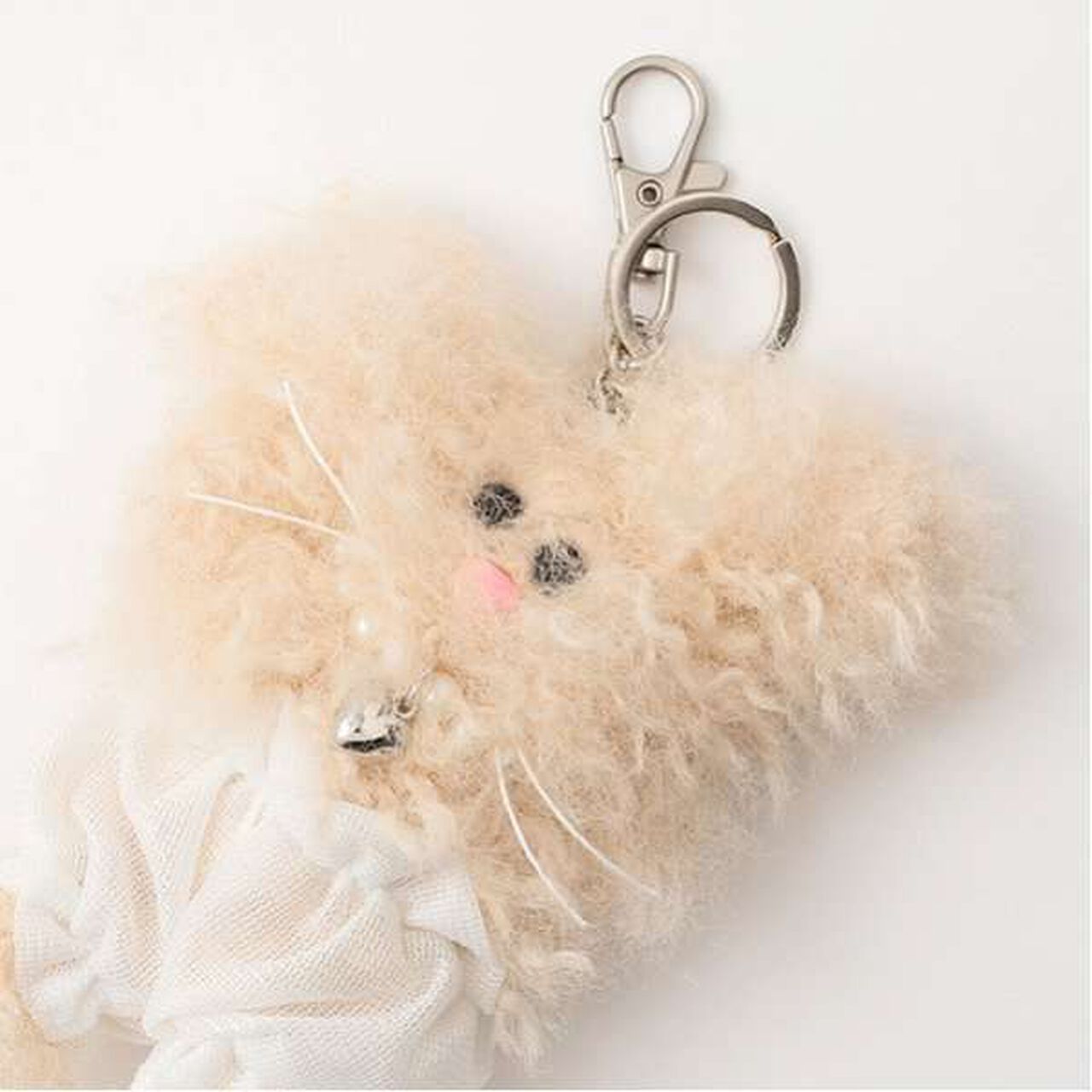Mole Rabbit Keychain,Black, large image number 4