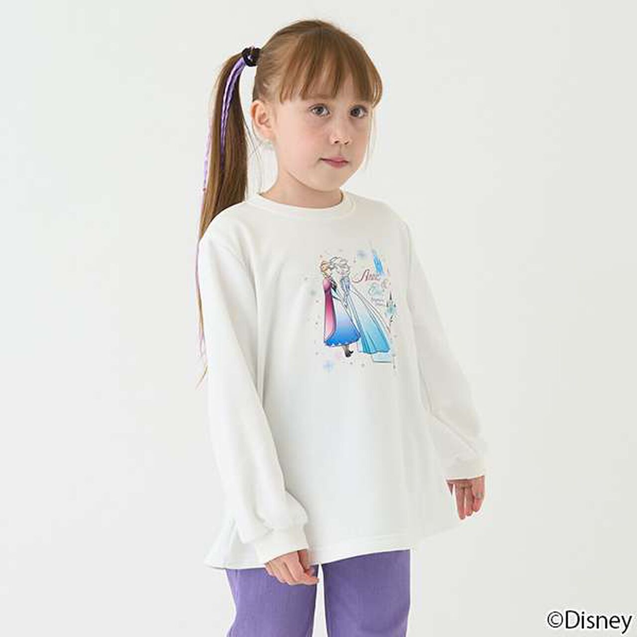 [FROZEN] Fleece A-Line Pullover,Ivory, large image number 2
