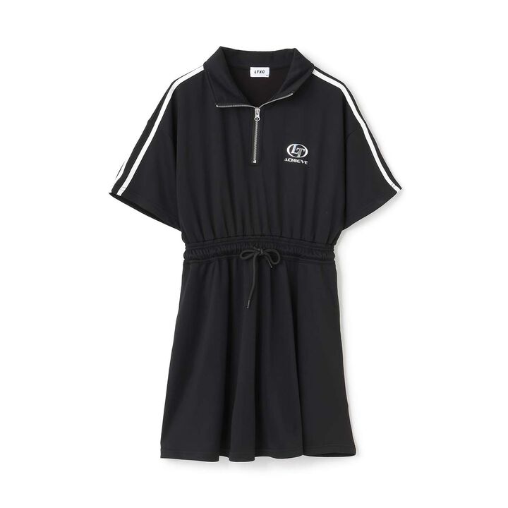 [LTXC] Cool Touch Track One-Piece Dress,Black, medium image number 0