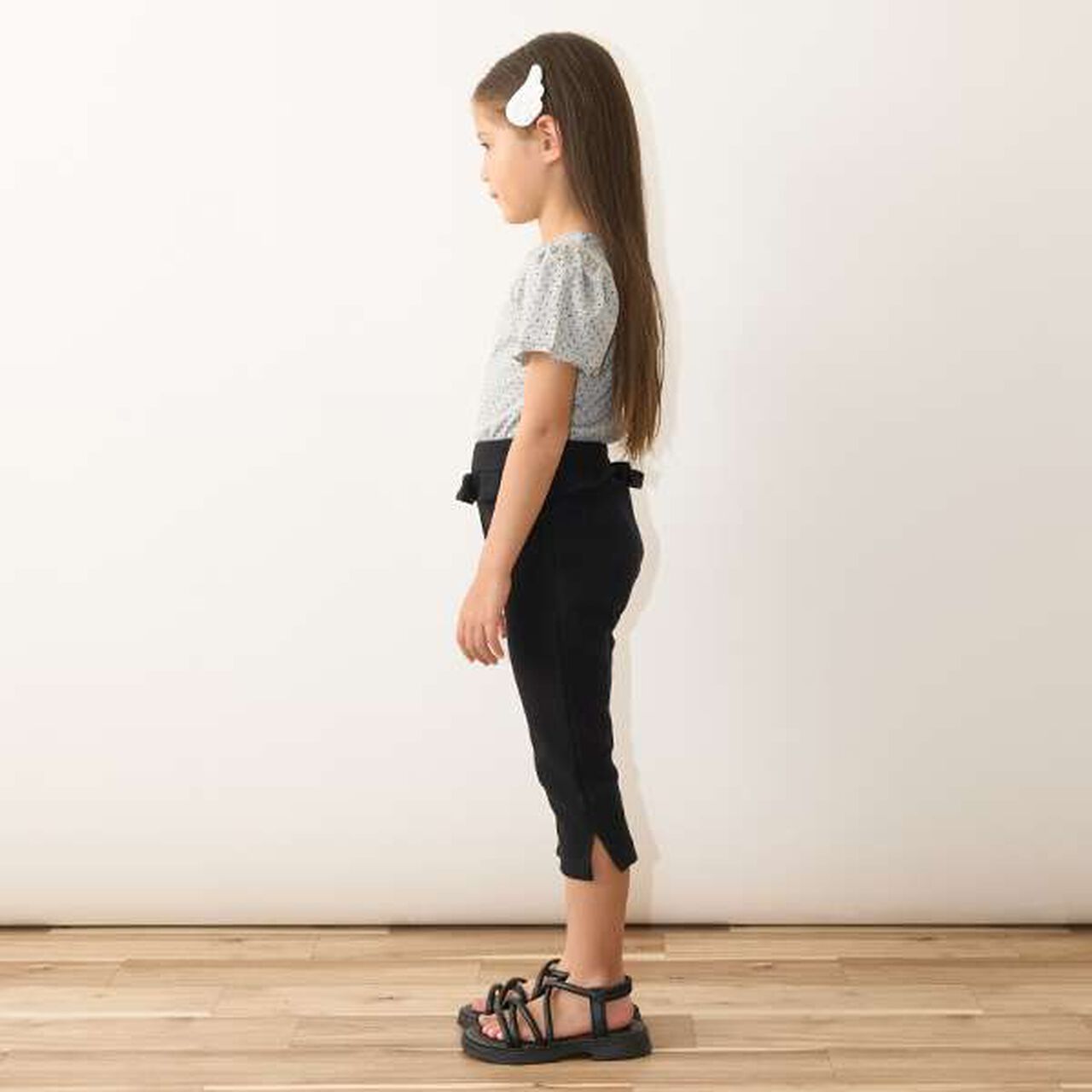 Tomo Pants Side Slit 7/8 Capri Pants,Beige, large image number 24