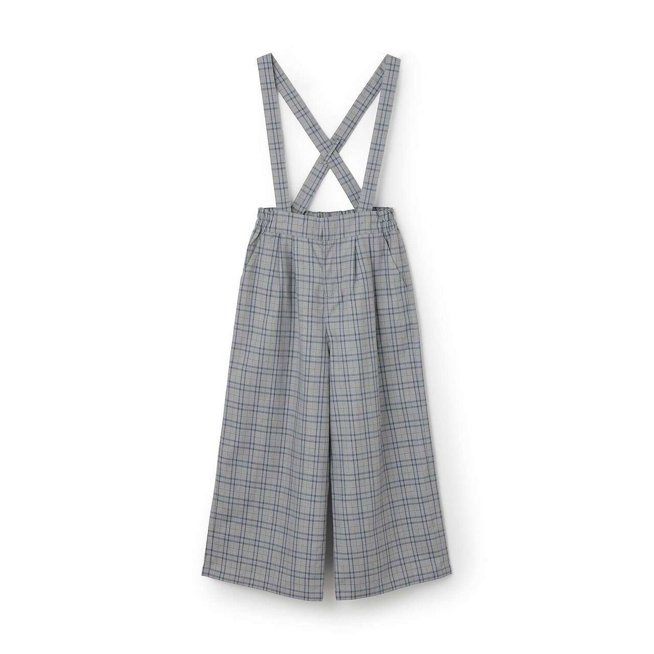 Suspender Wide Pants,Gray, large image number 0