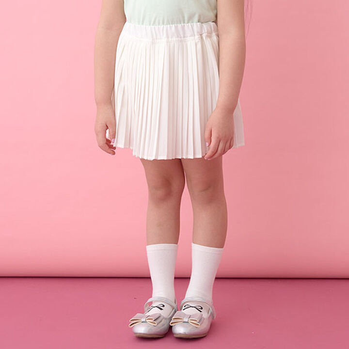 Pleated Skirt (Inner Pants Included),Off white, medium image number 0
