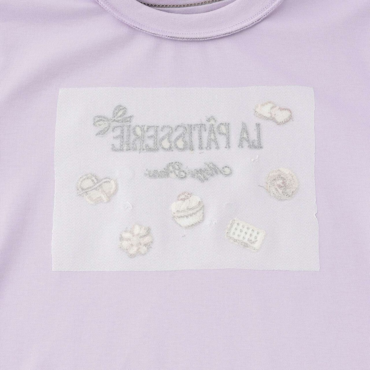Chocolate Sweets Embroidery Long-Sleeve Shirt,Off white, large image number 3