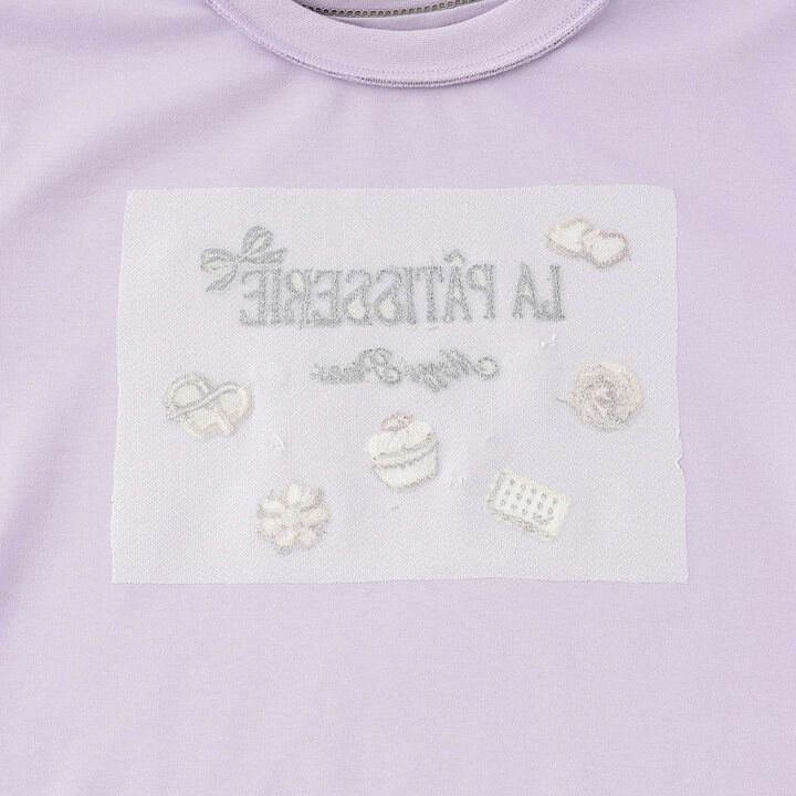 Chocolate Sweets Embroidery Long-Sleeve Shirt,Off white, medium image number 3