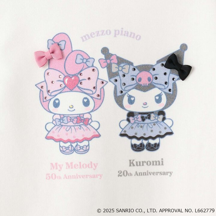 My Melody / Kuromi Web Exclusive Scalloped Hem Sweatshirt,Off white, medium image number 3