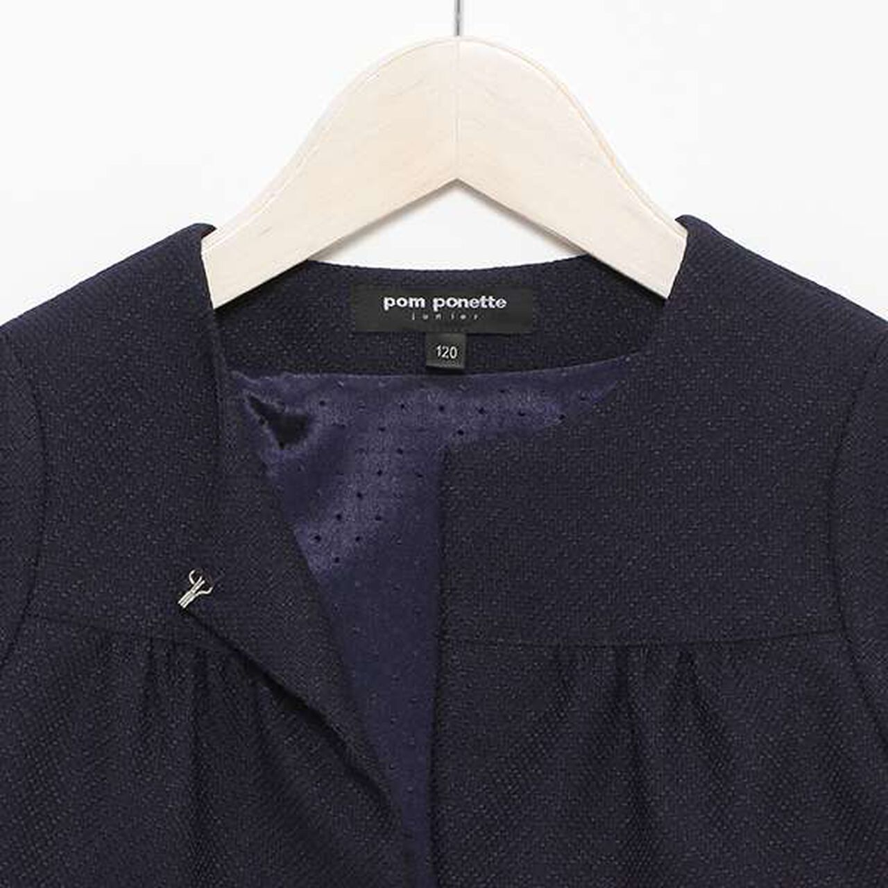 Kids Bolero Jacket + Jacquard Dress Set,Lavender, large image number 14