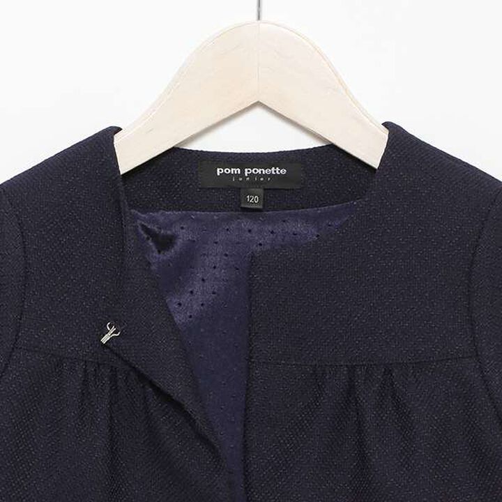 Kids Bolero Jacket + Jacquard Dress Set,Lavender, medium image number 14