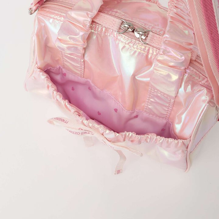 Logo Ribbon 2WAY Boston Bag,Light pink, medium image number 9