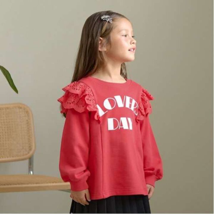 Pilling-Resistant A-Line Sweatshirt,Moss green, medium image number 19