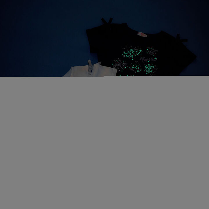 Glow-in-the-Dark Constellation Short Sleeve T-Shirt [Cool Touch],Off white, medium image number 4