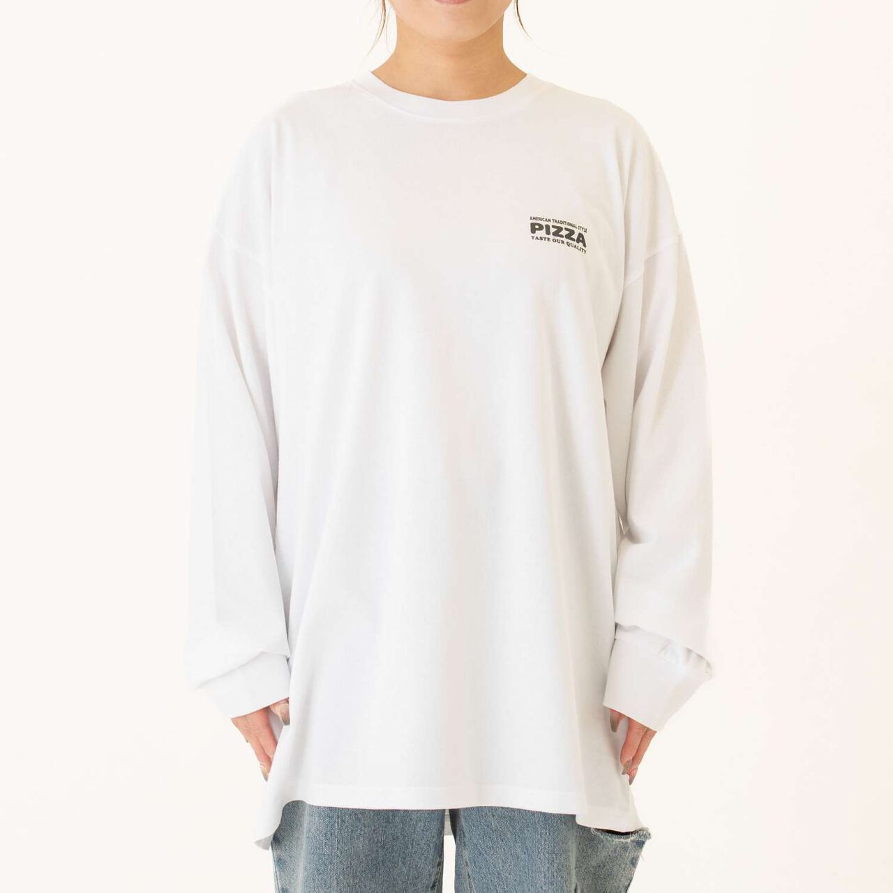 [Parent-Child Matching] [DAD] OFUZAKE Street Long Sleeve T-Shirt,Light gray, large image number 6