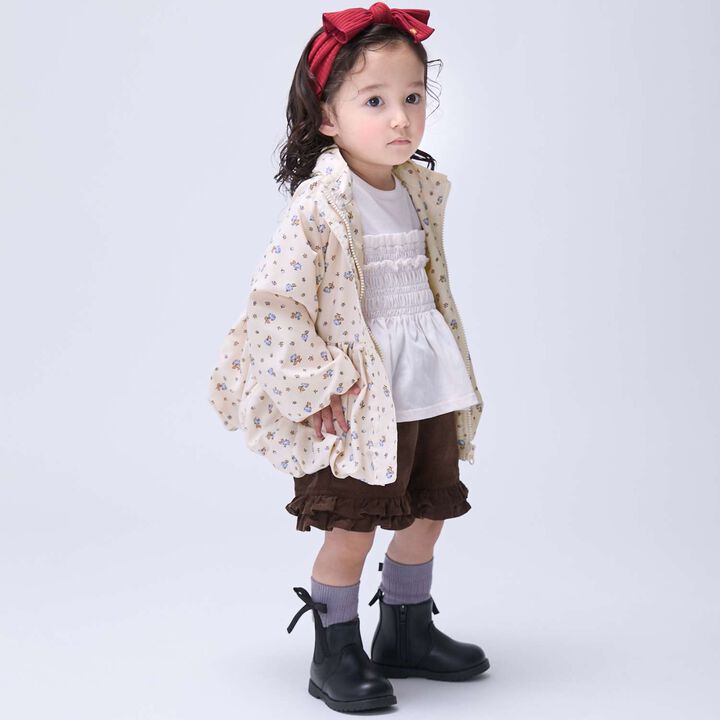 [Light & Fluffy/Water-Repellent] Peplum Windbreaker,Mocha tea, medium image number 3