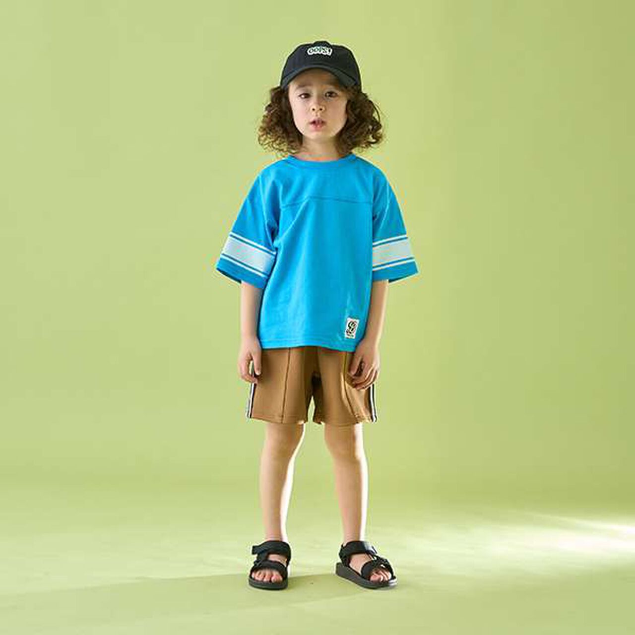 [Reversible] Line Print T-Shirt (Comfortable Jersey Fabric),Deep blue, large image number 13