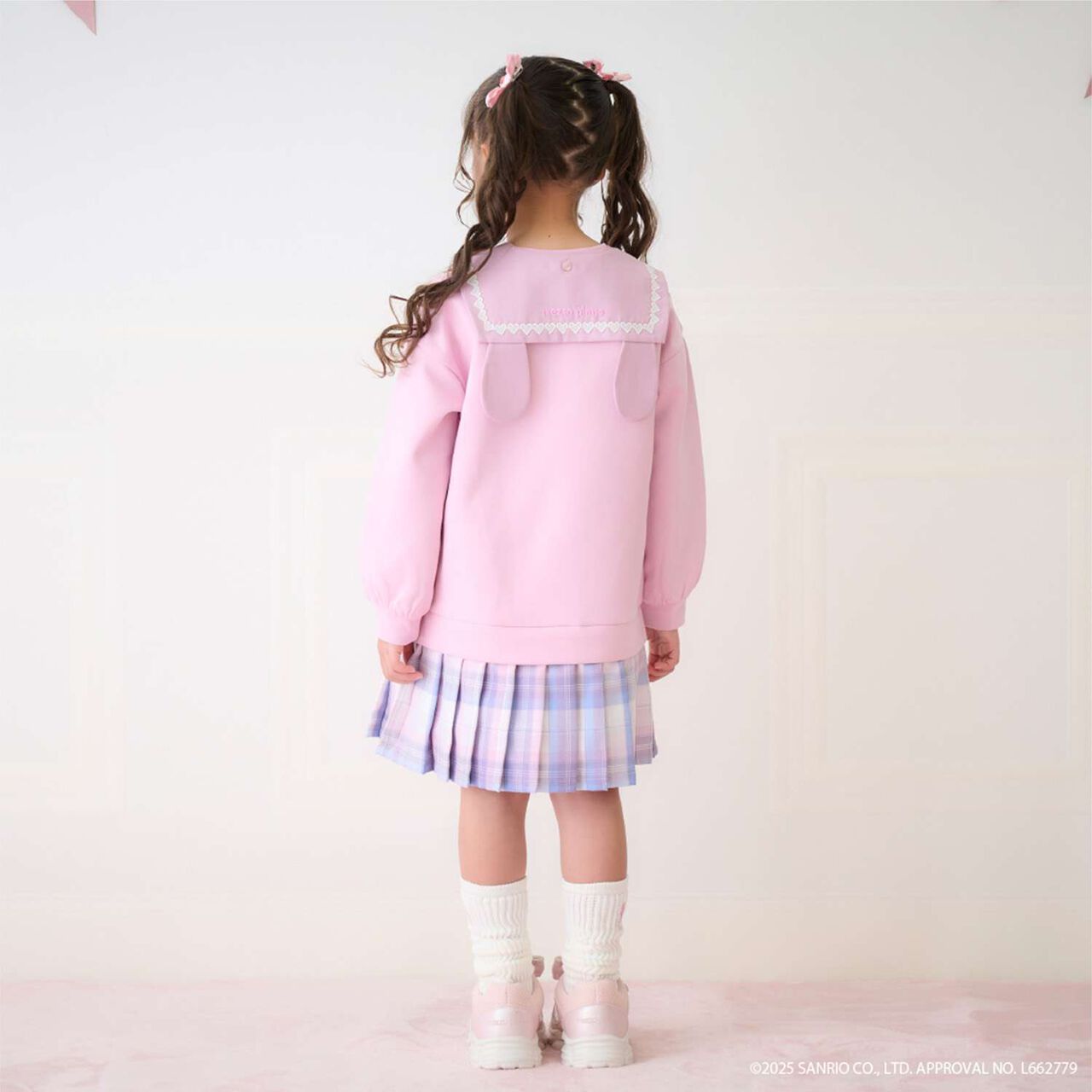 My Melody / Kuromi Hem Pleats 2 Way Sailor One-Piece Dress,Pink, large image number 25