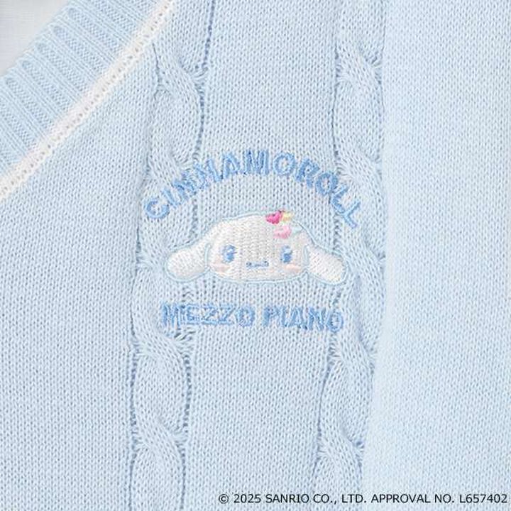 [My Melody & Cinnamoroll] Best & Blouse Set,Sax blue, medium image number 15