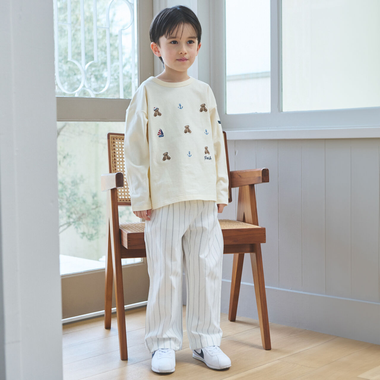 Link Bear Embroidery Marine Long-Sleeve T-Shirt,Navy, large image number 2