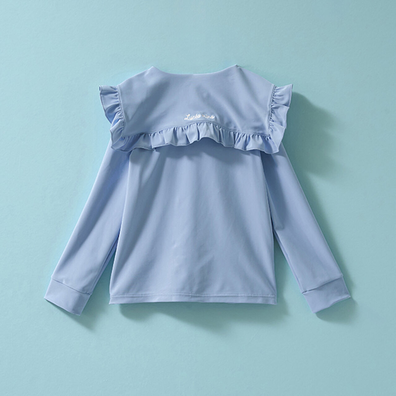 [SWIM] [UV Processing] Sailor Frilled Collar Rash Guard,Sax blue, large image number 13