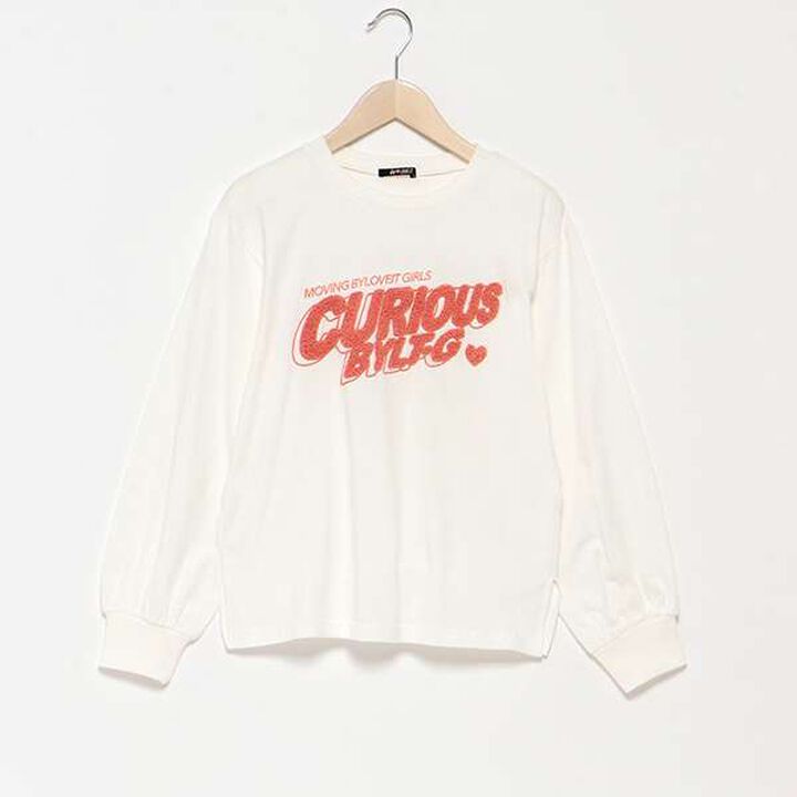 Logo Long-Sleeve T-Shirt,Off white, medium image number 0