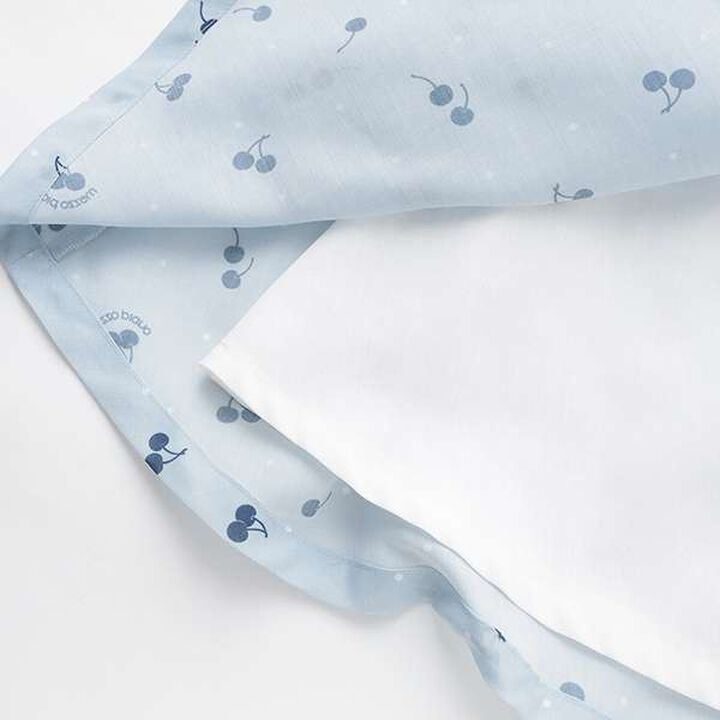 Blouse & Cherry Pattern Camisole One-Piece Dress Set,Black, medium image number 8