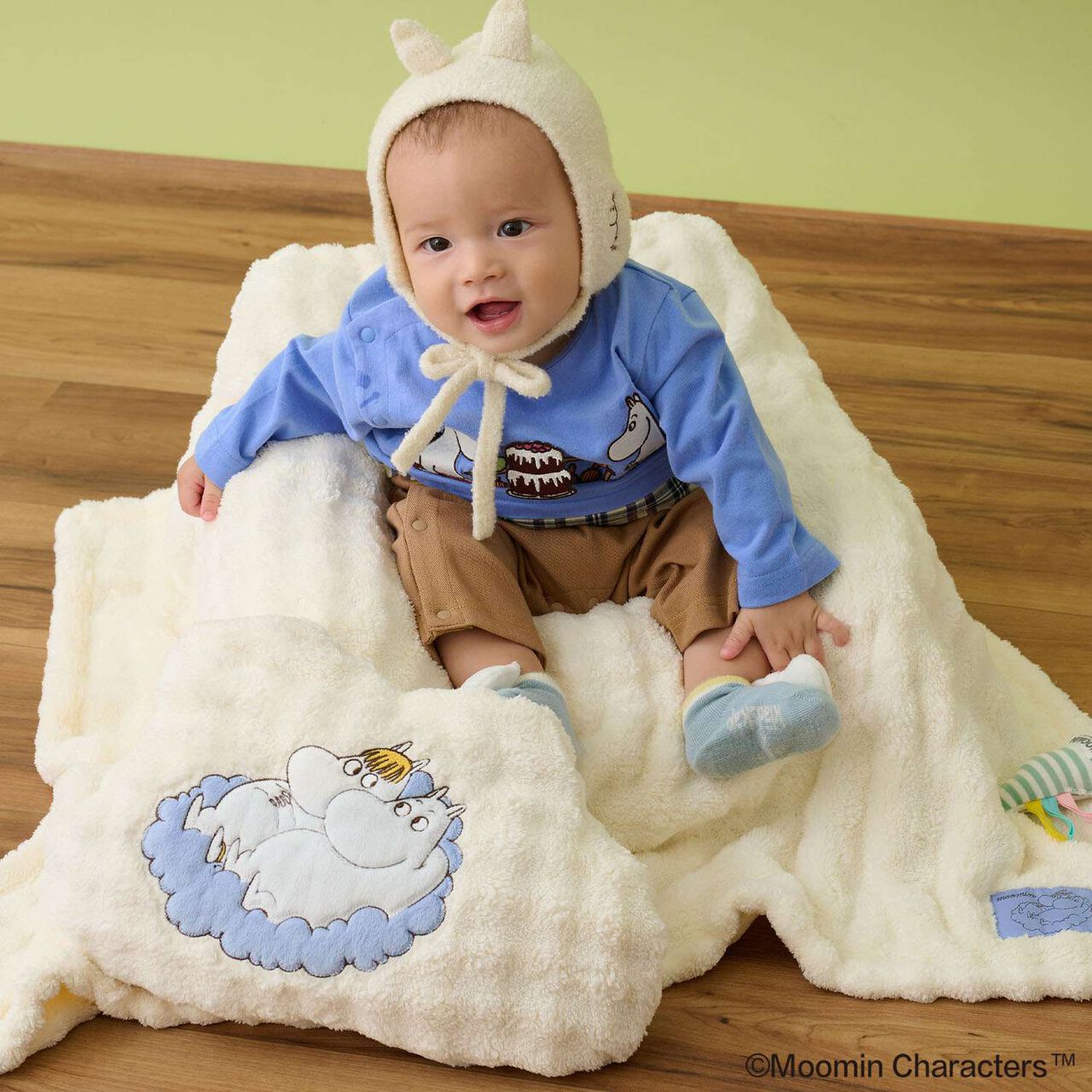 [MOOMIN] Cushion Blanket,Ivory, large image number 2