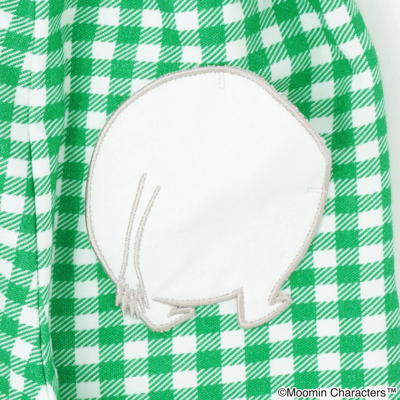[MOOMIN] Checkered 6-Length Leggings,Gray, large image number 8