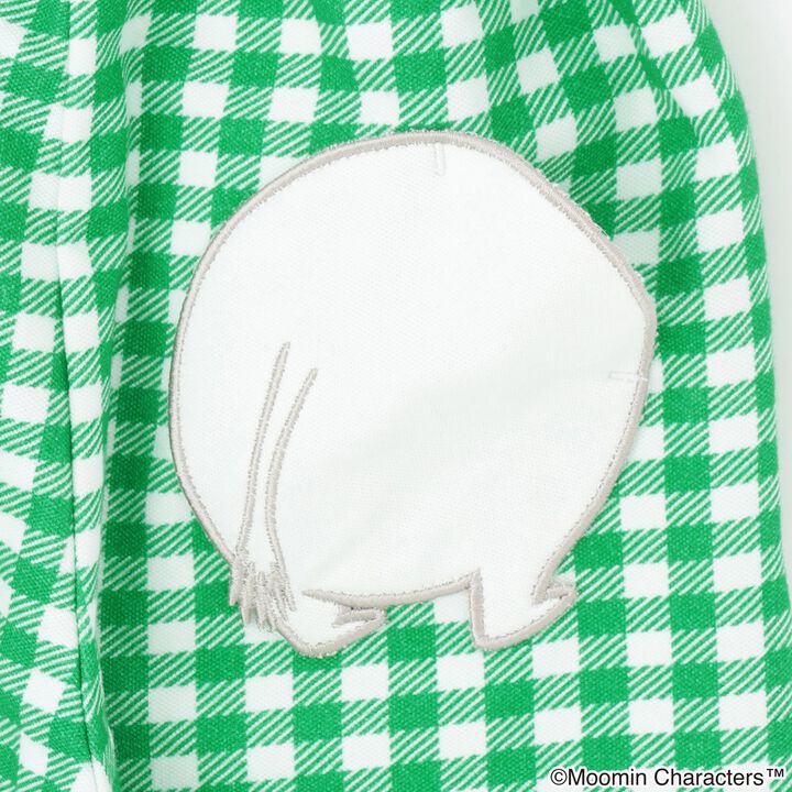 [MOOMIN] Checkered 6-Length Leggings,Gray, medium image number 8