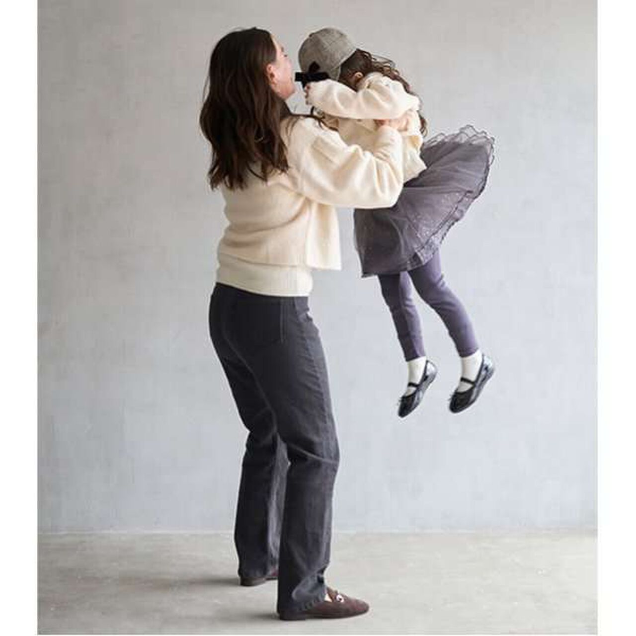 [Link] Collar Knit Cardigan,Charcoal gray, large image number 10