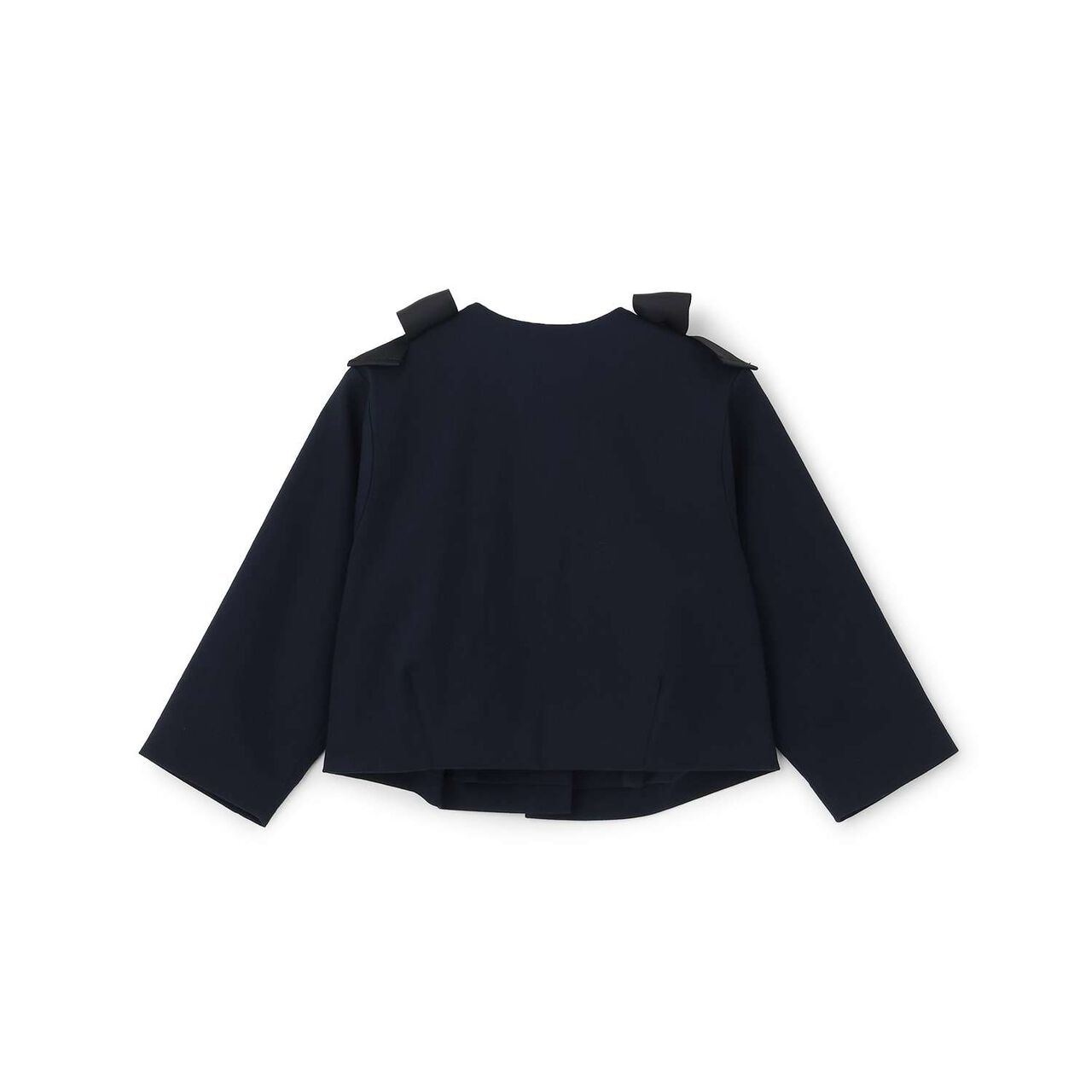 Ribbon Short Jacket,Navy, large image number 7