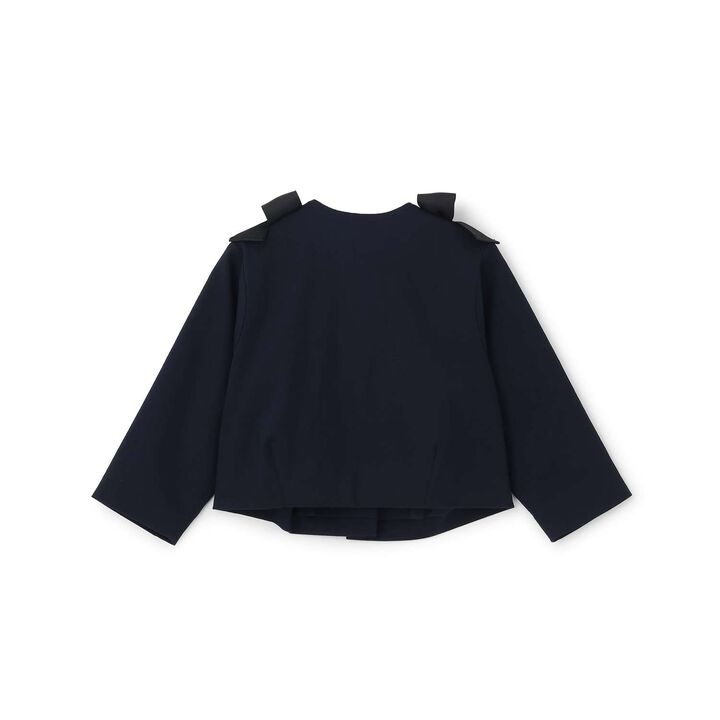 Ribbon Short Jacket,Navy, medium image number 7