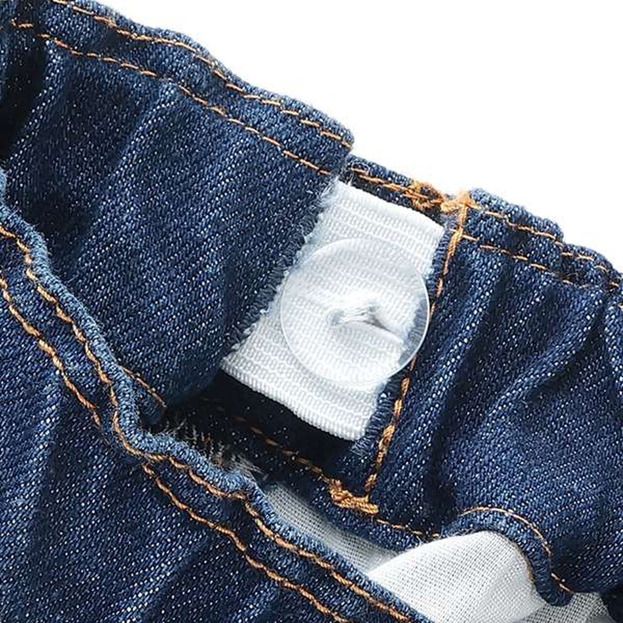 [SKIT0LY] Cool Sensation Denim Half Cargo Pants,Deep blue, large image number 3