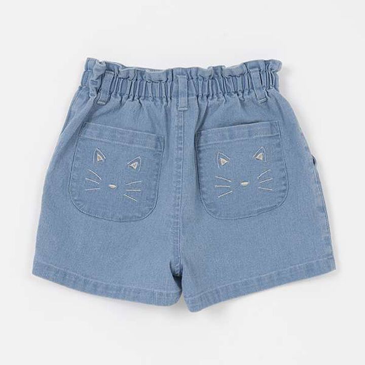 Cat Embroidered Shorts (Kids),Ivory, medium image number 4