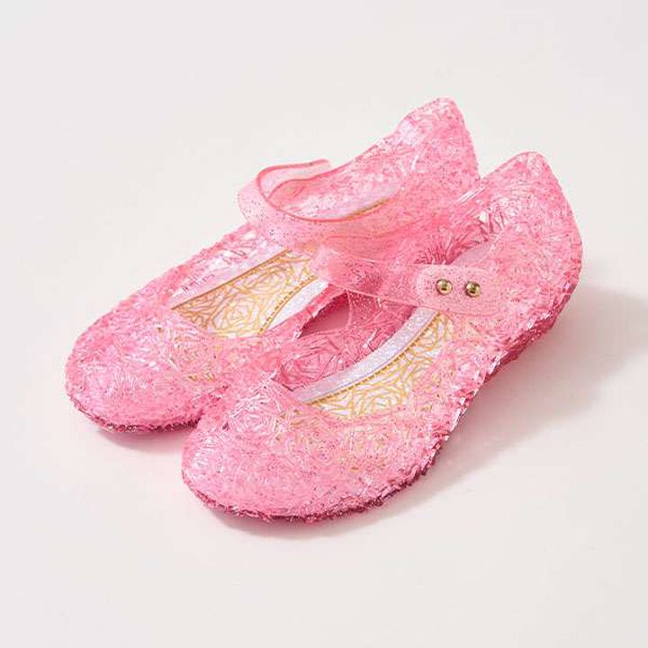 Clear Lame Rainbow One Strap Shoes,Pink, medium image number 9