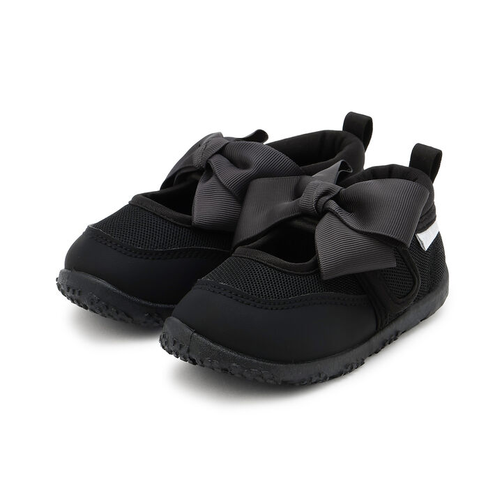 [SWIM] Ribbon Water-Drain Sole Sandals,Black, medium image number 0