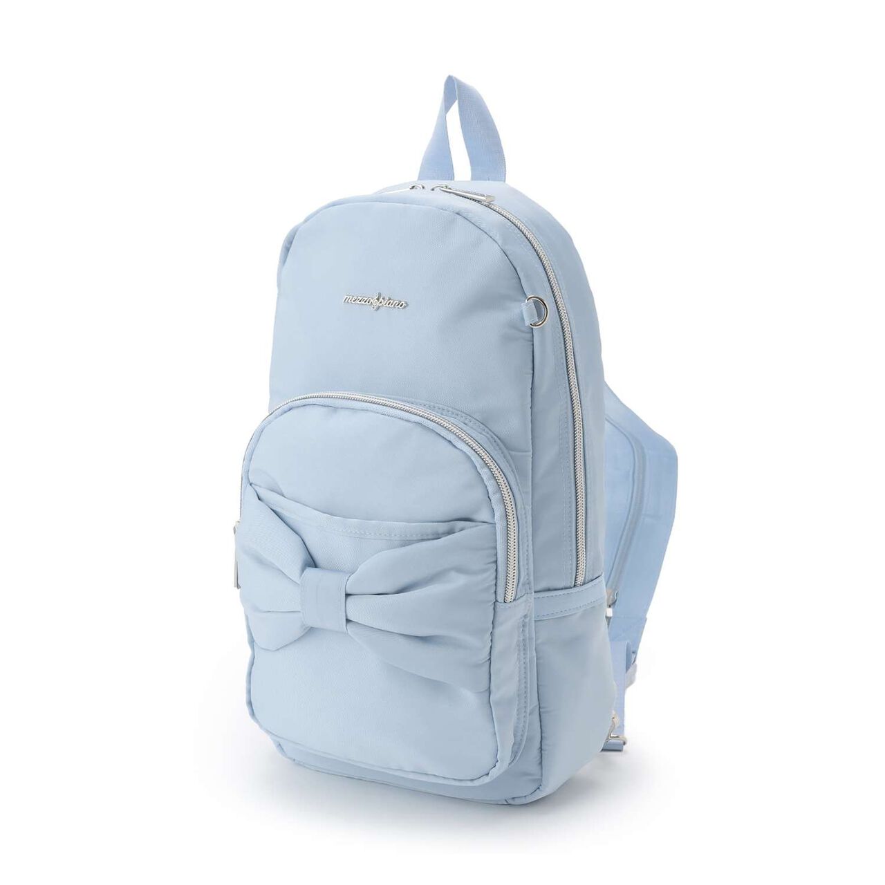 Ribbon Sling Bag♪,Light blue, large image number 0