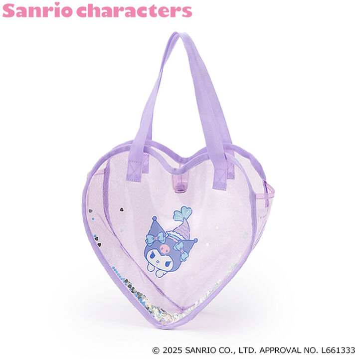 [Sanrio Characters] Sparkling Heart-Shaped Clear Bag,Light pink, medium image number 13