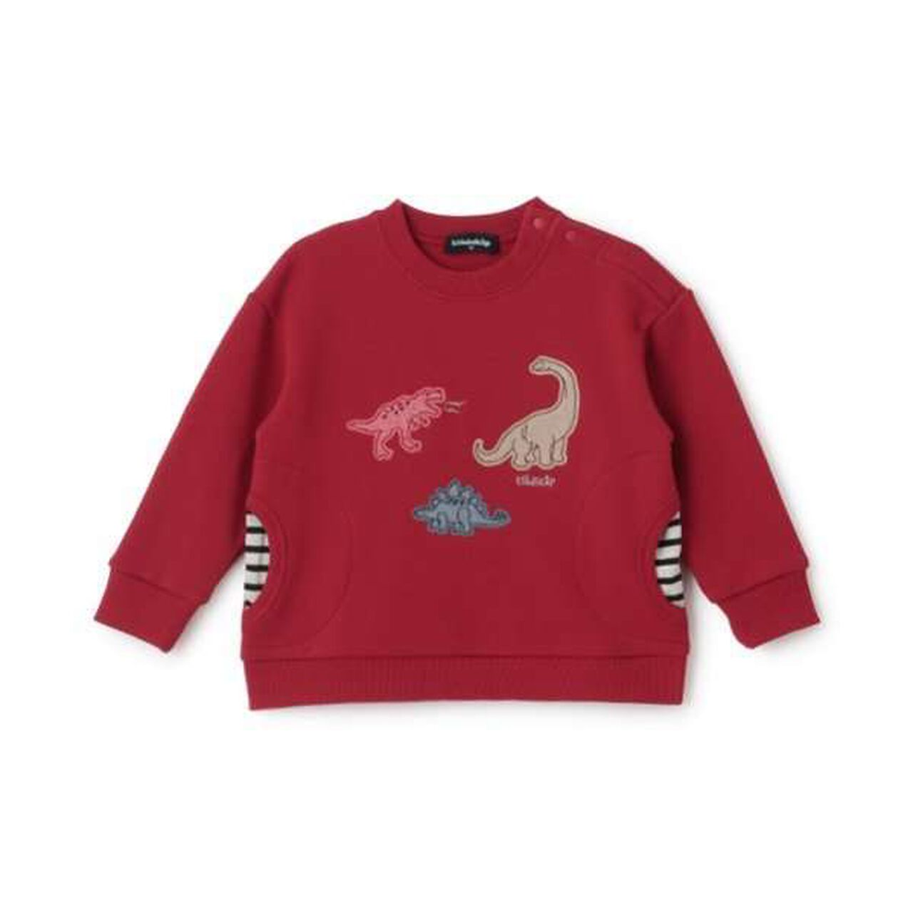 Dinosaur Appliqu&eacute; Side Pocket Sweatshirt,Milky white, large image number 1