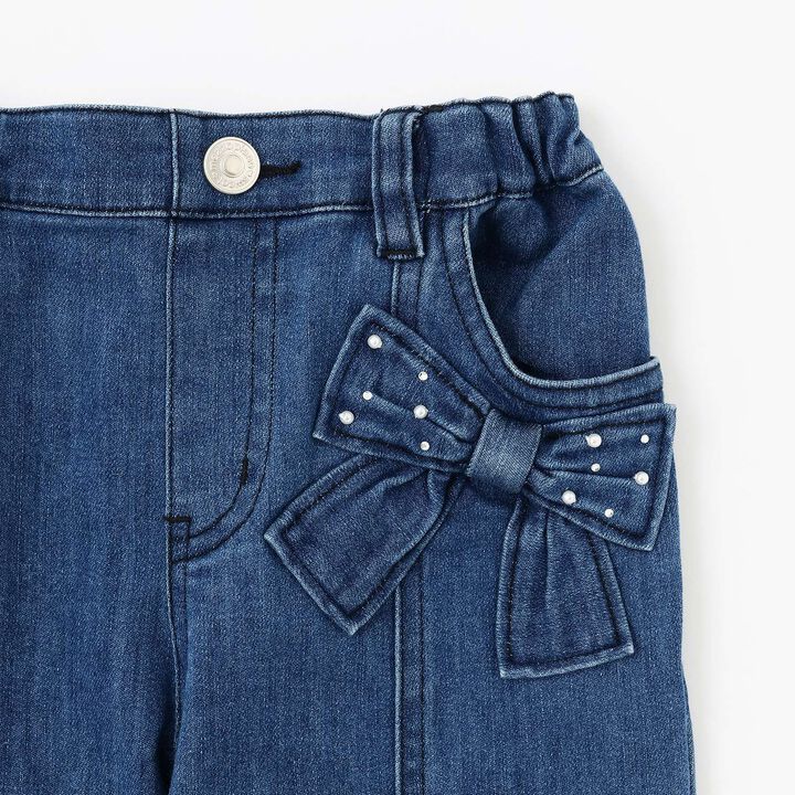 Style Up Flare Denim Long Pants,Blue, medium image number 4