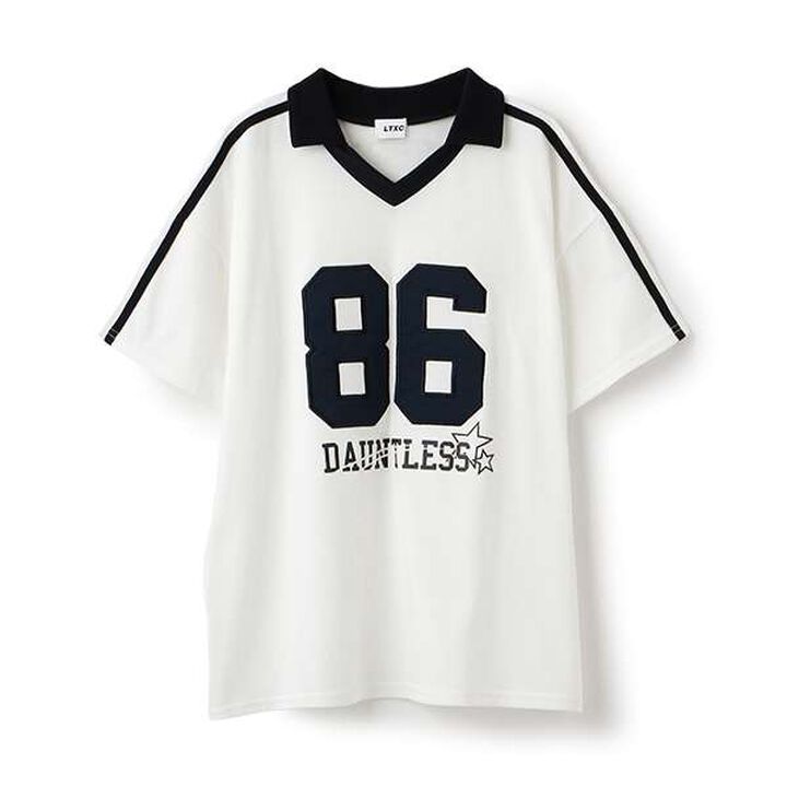 [LTXC] Quick-Dry Number Loose T-Shirt,Off white, medium image number 4