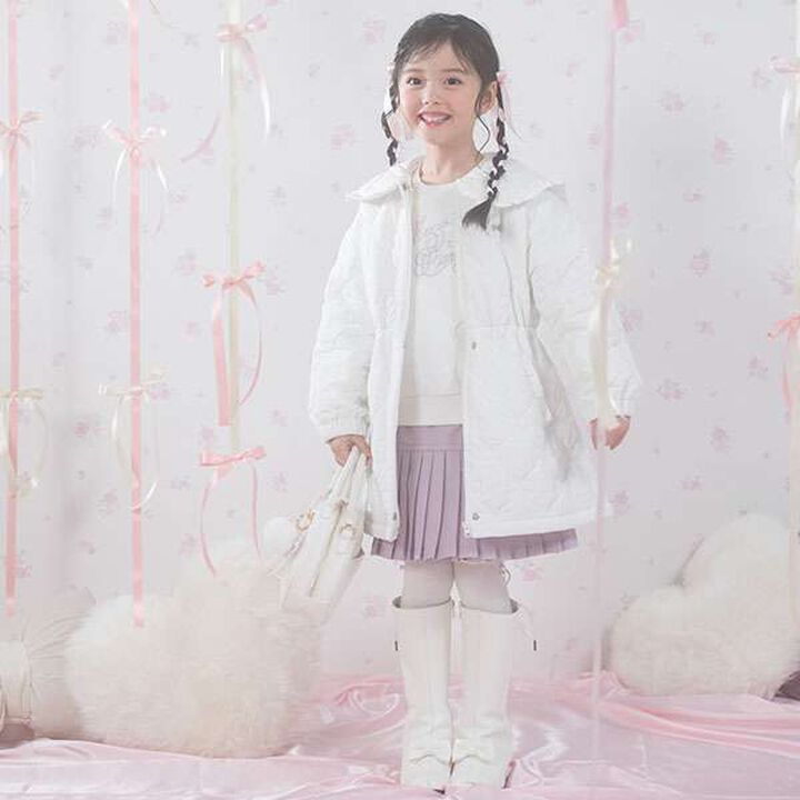 Tulle Frill Sweatshirt,Off white, medium image number 3