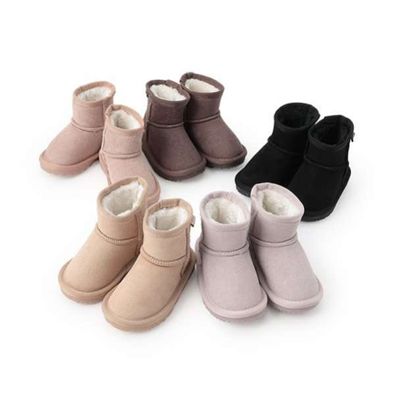 Stain-Resistant Sheepskin Boots,Light pink, large image number 5