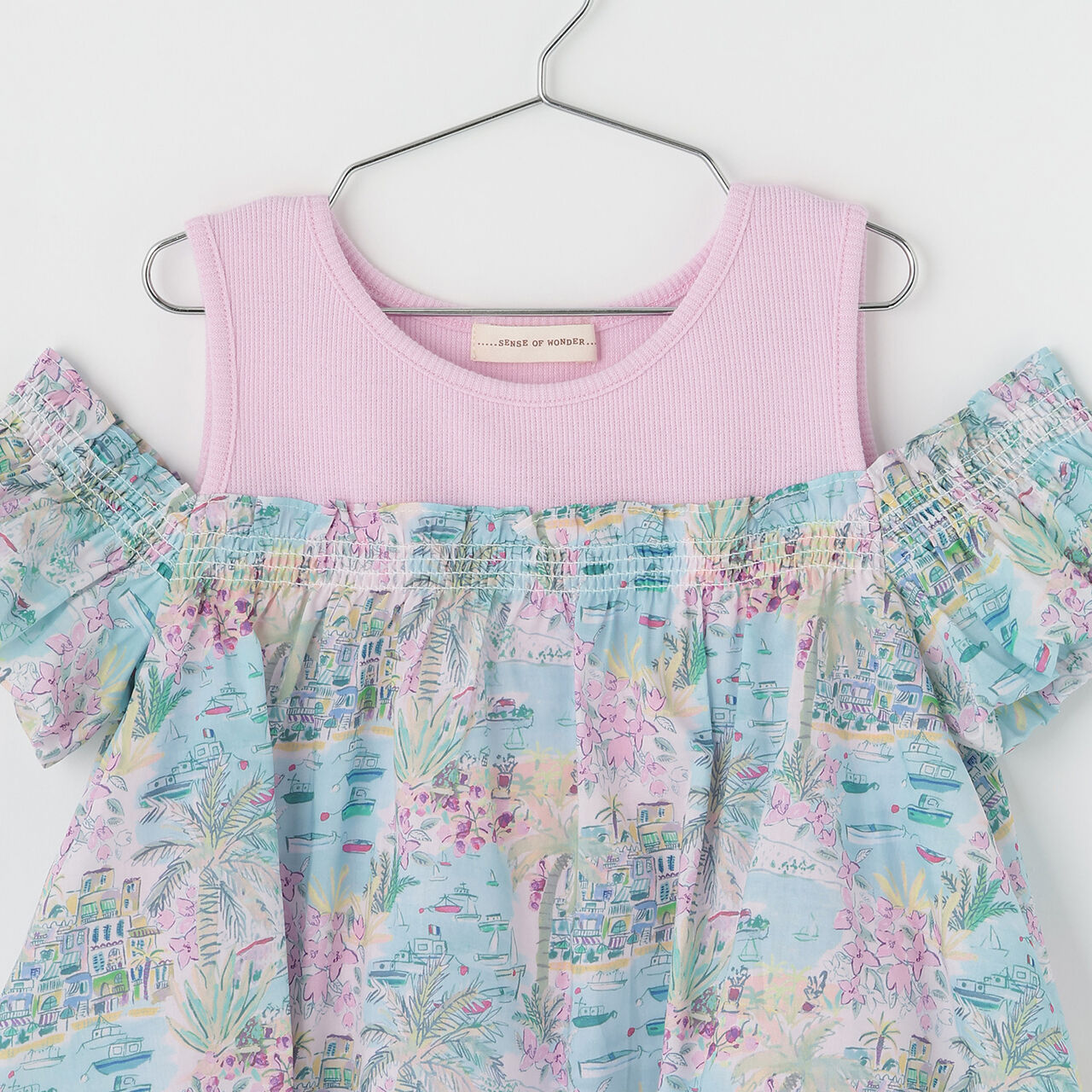 [Parent-Child Matching] Cape Vista Off-Shoulder Tunic,Blue, large image number 6