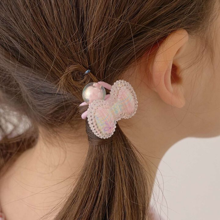 Sparkling Motif Hair Tie 2-Pack [Kids Girls],, medium