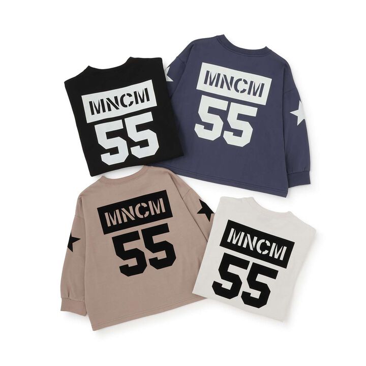 Anti-Stain Quick-Dry Back Print T-Shirt [MNCM],Navy, medium image number 11