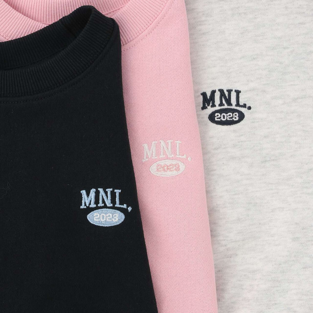 [DailyME] 100% Cotton Basic Sweatshirt,Sax blue, large image number 9