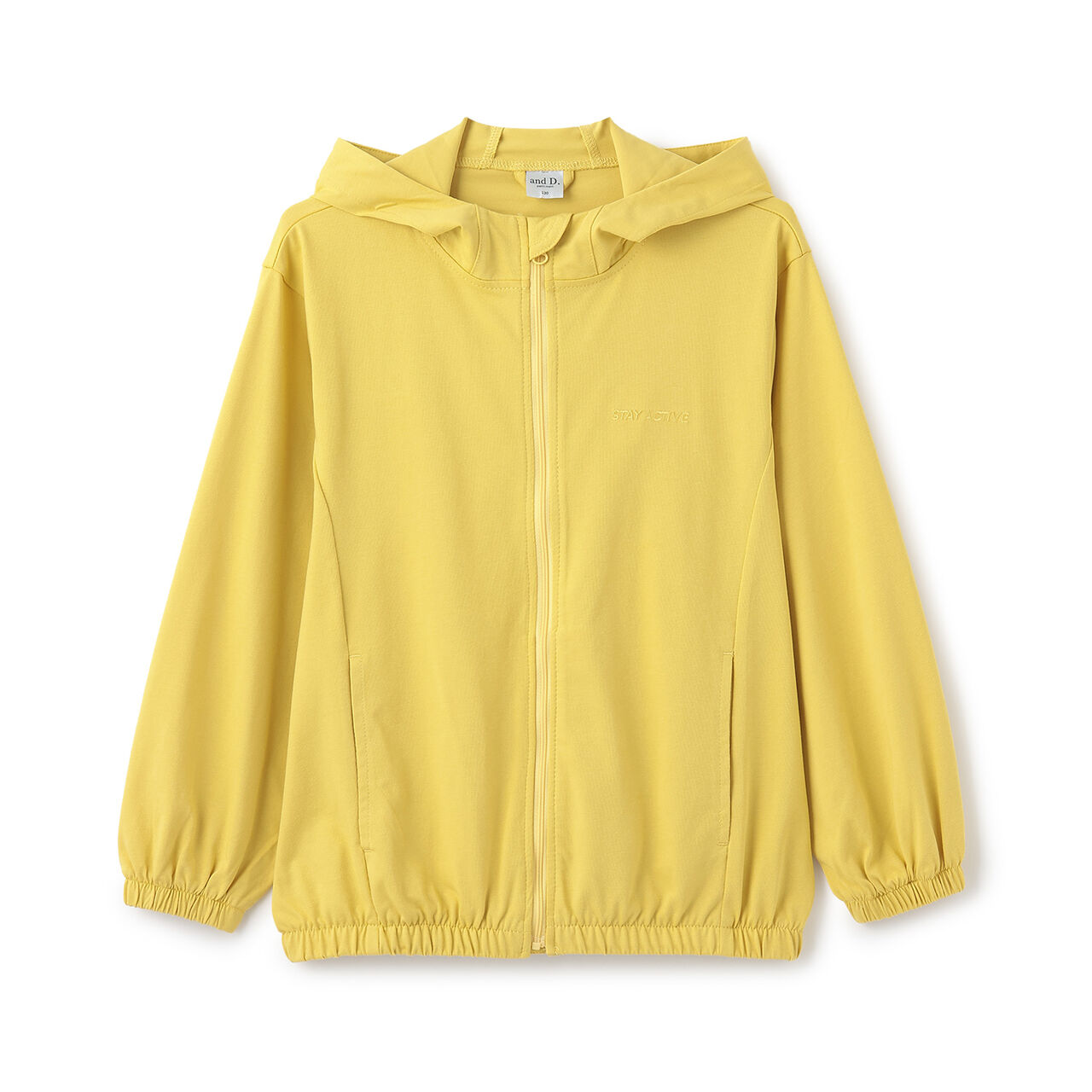 [Cool Touch] [UV Protection] [Antibacterial] Zip Parka,Yellow, large image number 0