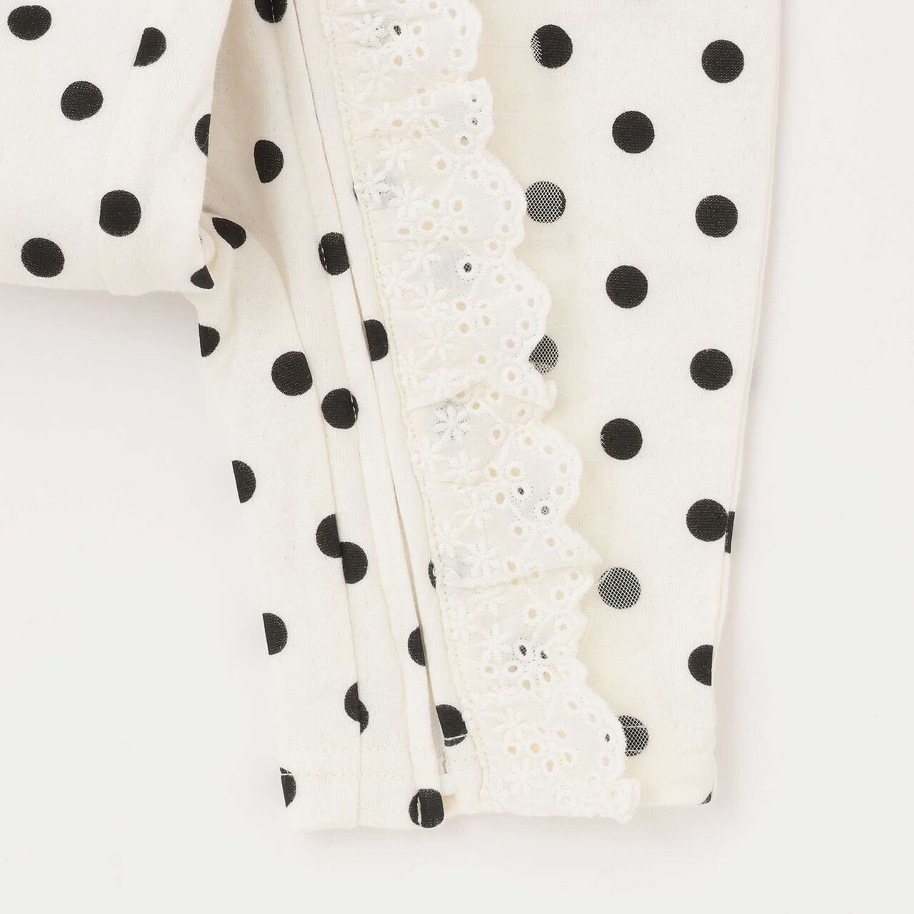 Lace Frill Coverall,Yellow, large image number 4